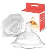 Elfzone Nipple Shields for Nursing Newborn - 2 Packs - Silicone Breast Shields Nursing Caps for B...