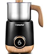 AMZCHEF 8-IN-1 Milk Frother and Steamer 550 Watts, 21 oz Split Stainless Steel Automatic Steamer,...