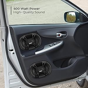 3-Way Universal Car Stereo Speakers - 400W 6” x 8” Triaxial Loud Pro Audio Car Speaker Universal OEM
