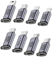 UCEC 8-Pack USB Adapter Kit, USB Adapters for Multiple Devices, USB C/Lighting to Micro USB, Type...