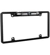 License Plate Backup Camera HD Night Vision Rear View Camera with 8 LEDs 170° Viewing Angle Water...