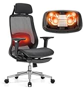 FLEXISPOT MasterEase Massage Office Chair with Footrest, High Back Ergonomic Desk Chair with Adju...