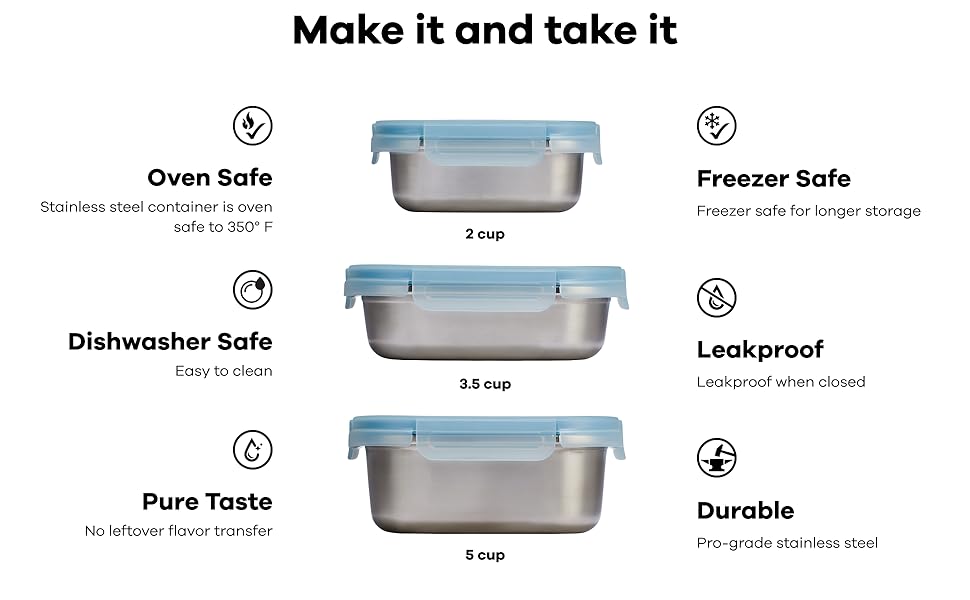 lunch containers, food prep containers