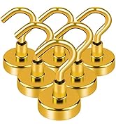 LOVIMAG Magnetic Hooks,25Lbs Strong Magnetic Hooks for Cruise, Magnet Hooks for Hanging, Classroo...