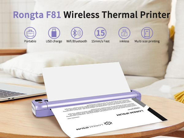 F81 Wireless Thermal Printer
