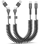 MTAKYA Car CarPlay Cable for iPhone 17 Pro Max Air – Short USB A/C to Type C Car Charger Cord iPh...