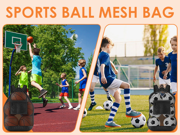 mesh ball backpack