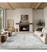 6x9 Area Rug Living Room Rugs - Washable Rug Large Modern Abstract Soft Thin Carpets Indoor Floor...