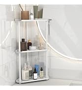 FLE 3 Tier Corner Bathroom Counter Organizer, Countertop Corner Shelf,Makeup Organizer and Storag...