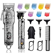 Soonsell Hair Clippers for Men T-Blade Trimmer Set,Barber Clippers,Clippers for Hair Cutting,Hair...