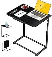 MLZLLL Tv Tray Table Set of 2,Extra Large Dinner Food Tray Table,Couch&amp;Bed Eating Desk,Heavy Duty...