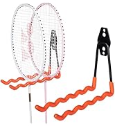 ZHMY Tennis Racket Storage Hanger,Tennis Racket Holder Rack Wall Hooks for Garage,Heavy Duty Hang...