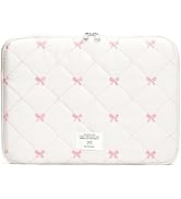 Puffy Laptop Sleeve 13 Inch Cute Quilted Laptop Protective Case Padded Floral Computer Sleeve for...