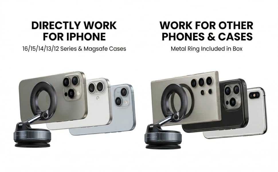 Phone Holder with Pnone - iphone 17 - iphone 16 iphone 15 android