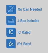 canless dimmable led recessed light