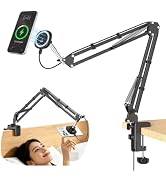 VRIG Wireless Magnetic Phone Charger Stand for Bed Desk, Foldable Magsafe Charging Stand Flexible...