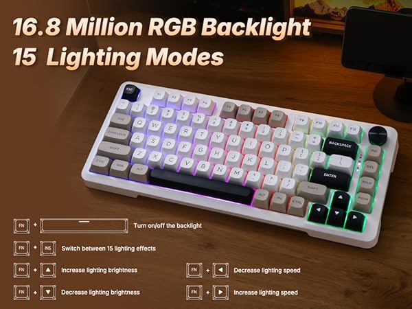 16.8 Million RGB Backlight