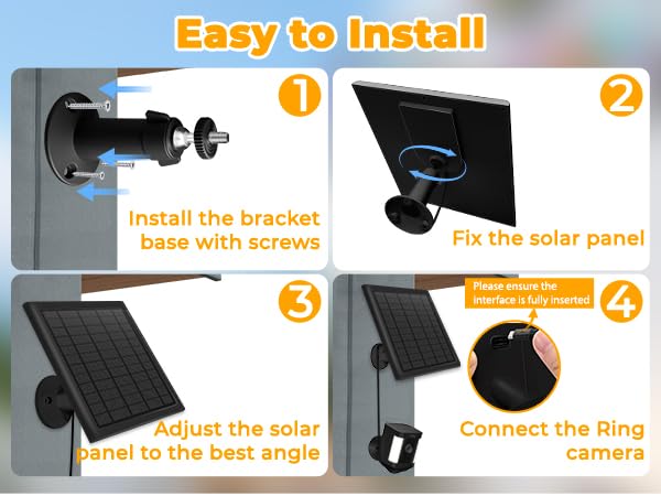 solar panels for ring cameras outdoor