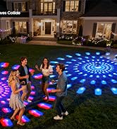 2026 Solar Pool Lights with Digital Pool Thermometer,Color Changing Floating Pool Lights That Flo...
