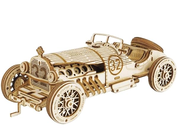 3D Wooden Puzzles for Adults, Steam Locomotive Model Cars Kits for Adults, 3D Wood Puzzle Adult, Val...