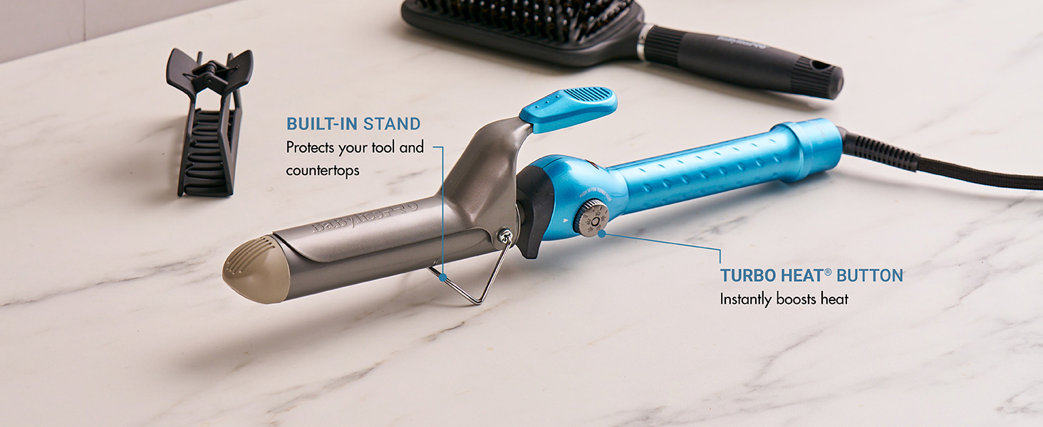 BaBylissPRO Nano Titanium Professional Spring Curling Iron Module 5