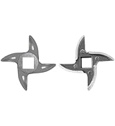 #8 Grinder Blade Stainless Steel Knife Cutter Replacement, Please check the size and shape(2 pc)
