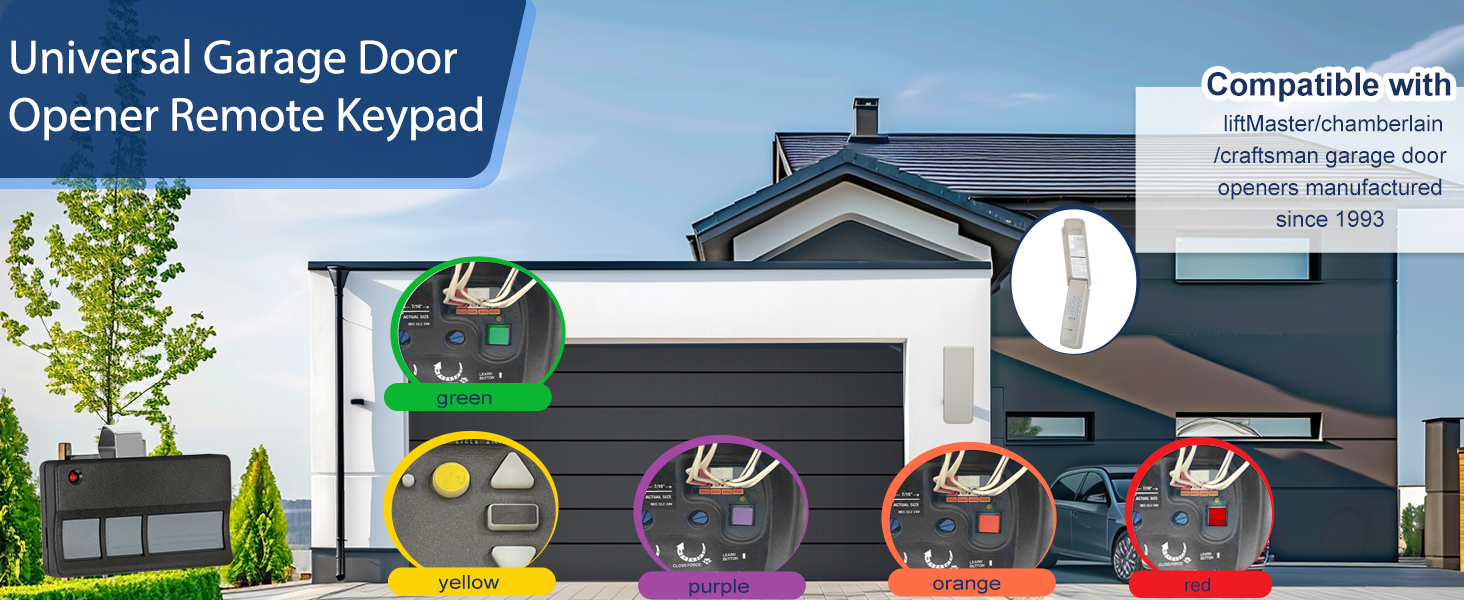 877max garage door opener keypad