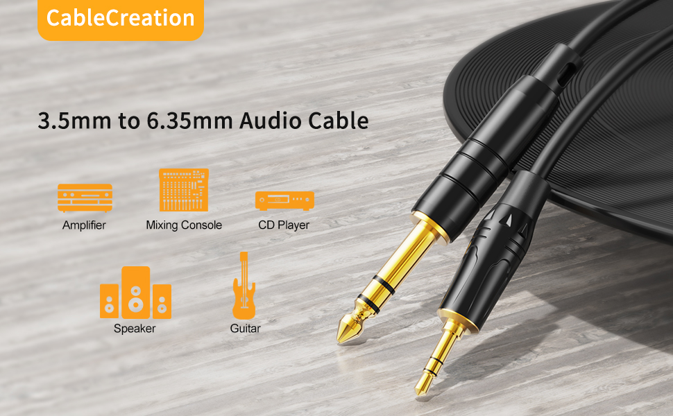 3.5mm to 6.35mm Audio Cable