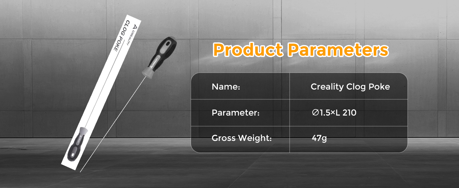 Creality Clog Poke 3D Printer Nozzle Cleaning Kit for 1.75mm Filament Nozzles