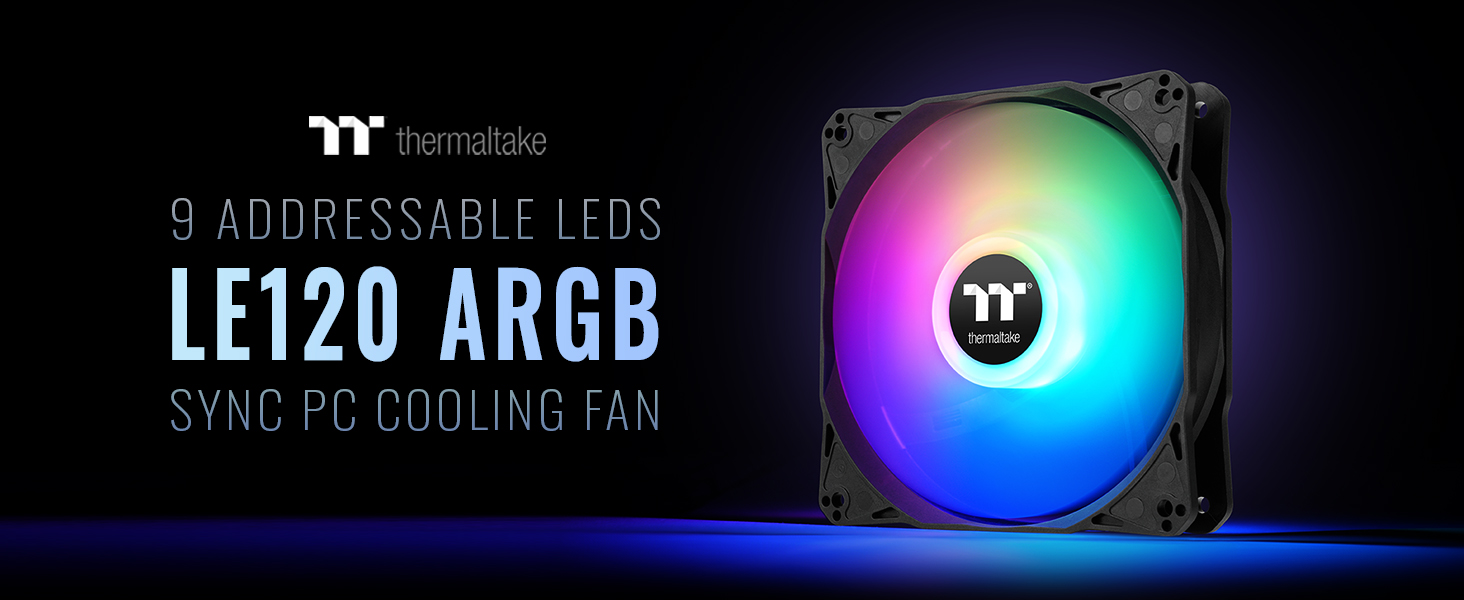 LE120 ARGB Sync PC Cooling Fan (3-Fan Pack)