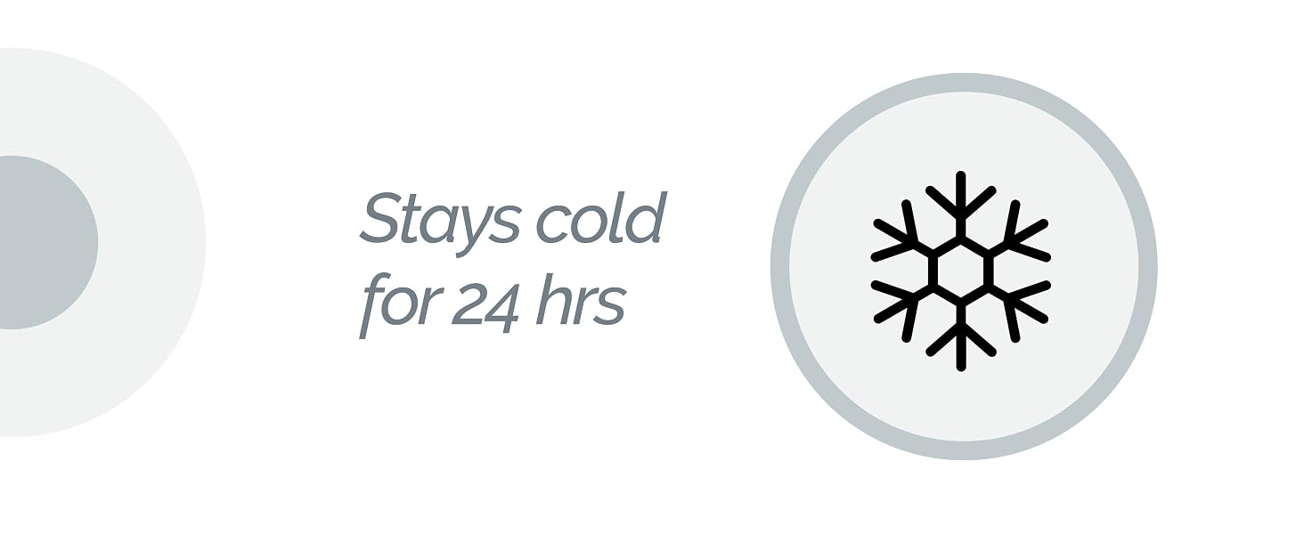 stays cold for up to 24hrs