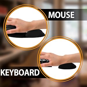keyboard mouse mousepad gel hand wrist typing clicking arm forearm combo set ergo