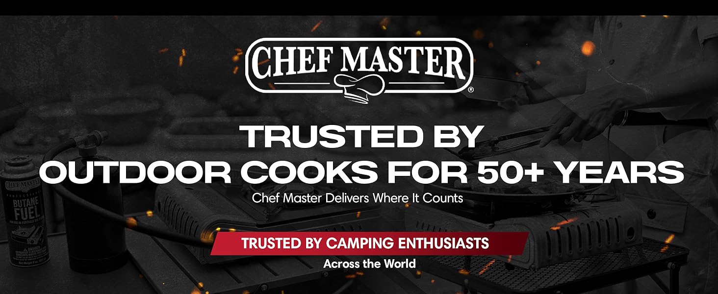 15,000 BTU Portable Butane Camping Stove COMBO with 4 x 8oz. Butane Fuel Canister