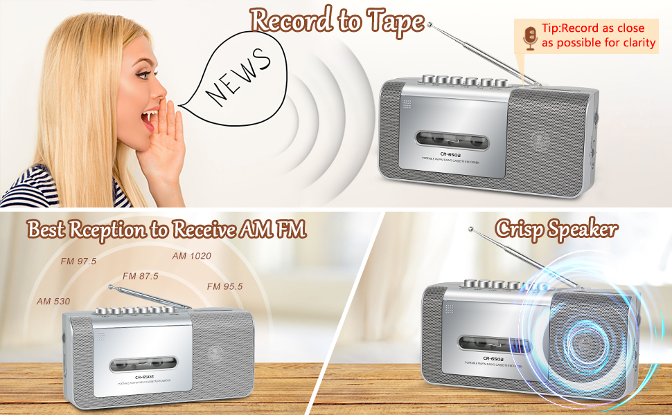 portable tape recorder