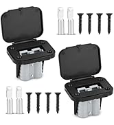 ZEHGCH 2PCS 12-36V Battery Quick Connect/Disconnect Electrical Connector Plug Kit with Flush Moun...