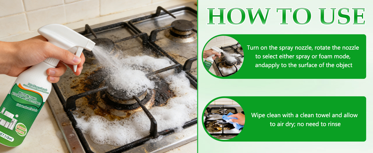 clean up kitchen oil stains