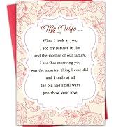 Hongshan Mother’s Day Greeting Card,Romantic Mothers Day Gift for Wife from Husband,Mother’s Day ...
