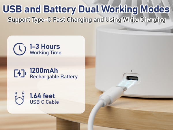 USB and Battery Dual Working Mode