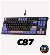 RK ROYAL KLUDGE C87 HE Rapid Trigger Gaming Keyboard, 75% TKL Wired RGB Mechanical Keyboards, Hal...