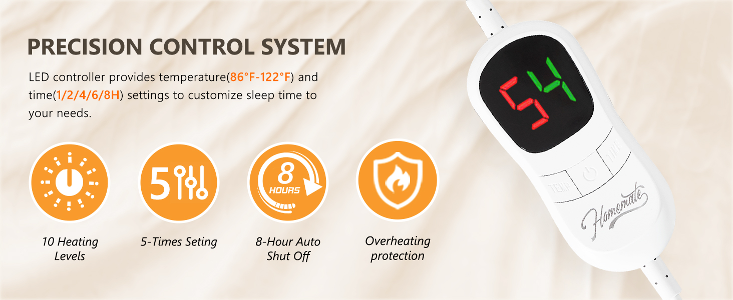 heated blanket use NTC overheating protection technology