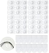 CARAINBO Indoor Mini Light Clips, 60 Clear Clips and 66 Removable Strips, Damage Free Hanging Lig...