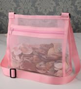 MUYIZI Beach Mesh Bag Beach Shell Bags for Holding Beach Shell,Toys Shell Collecting Bags for Kid...