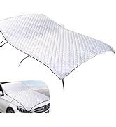 YAWUROU Car Hood Cover, Multi-Layer Thickening Waterproof Coat Front Windshield Hood, All Weather...