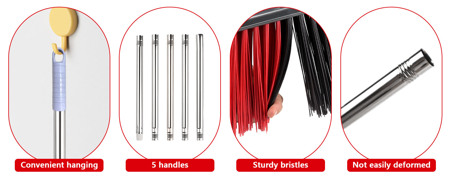 Indoor Outdoor Broom for Floor Cleaning