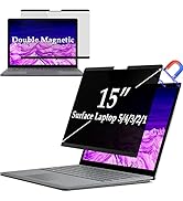 IPROKKO Surface Laptop Privacy Screen 5/4/3/2/1-15 inch, Magnetic Removable Privacy Screen Filter...