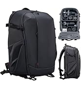 ULANZI Camera Backpack Professional Bag, Water-Resistant Photography Camera Case Anti Theft Trave...