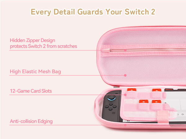 GeekShare Travel Carrying Case Compatible with Switch 2