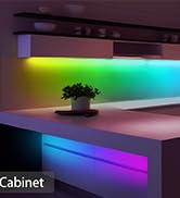 DAYBETTER RGB-Plus COB LED Strip Lights, Smart LED Lights with Built-in IC Chips, App-Control, Mu...