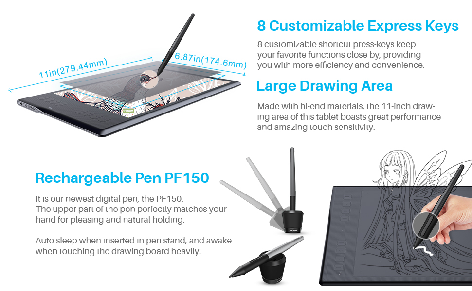 Q11K 8 customizable express keys