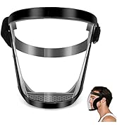 Blingbin Face Shield, Dust Mask Anti-fog Protective Full Face Shield, Adjustable Breathable Face ...
